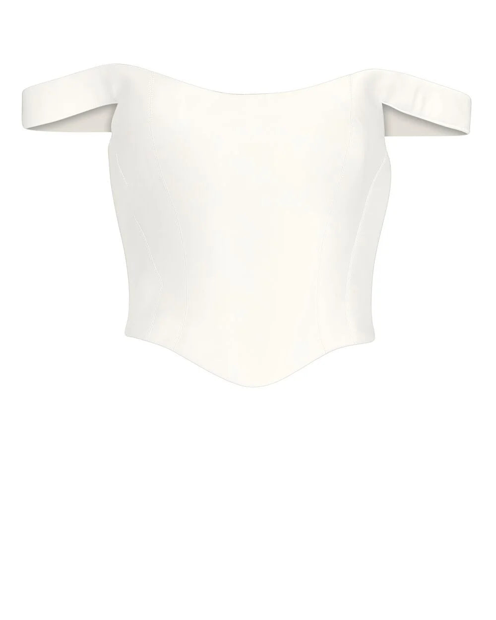 Intermix - Off-the-Shoulder Satin Corset Top -