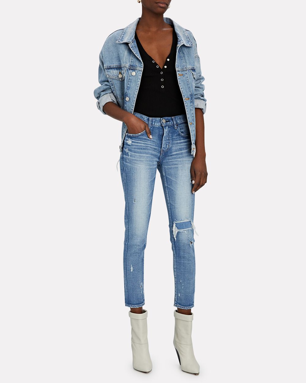 Intermix - Lenwood Cropped Skinny Jeans -