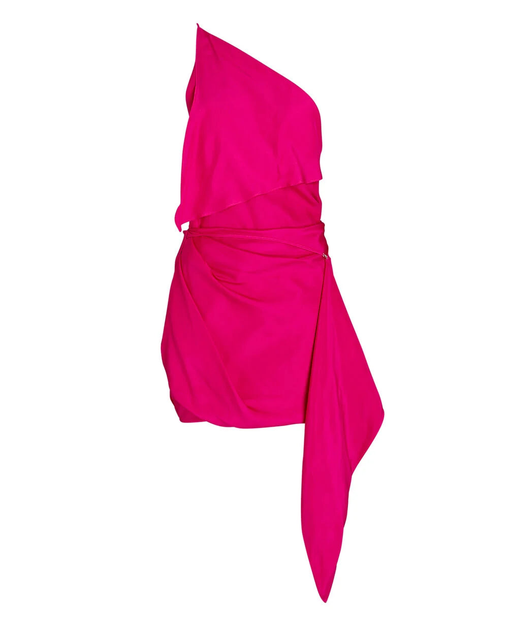 Intermix - Hida Draped Silk-Satin Mini Dress -