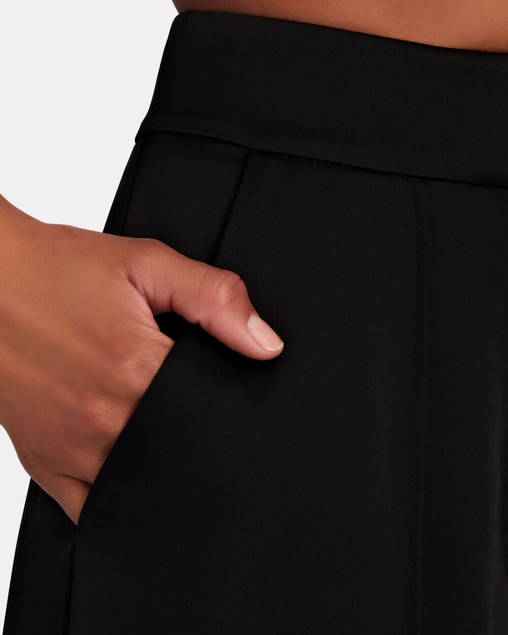 Intermix - Kyra Satin-Crepe Wide-Leg Pants -