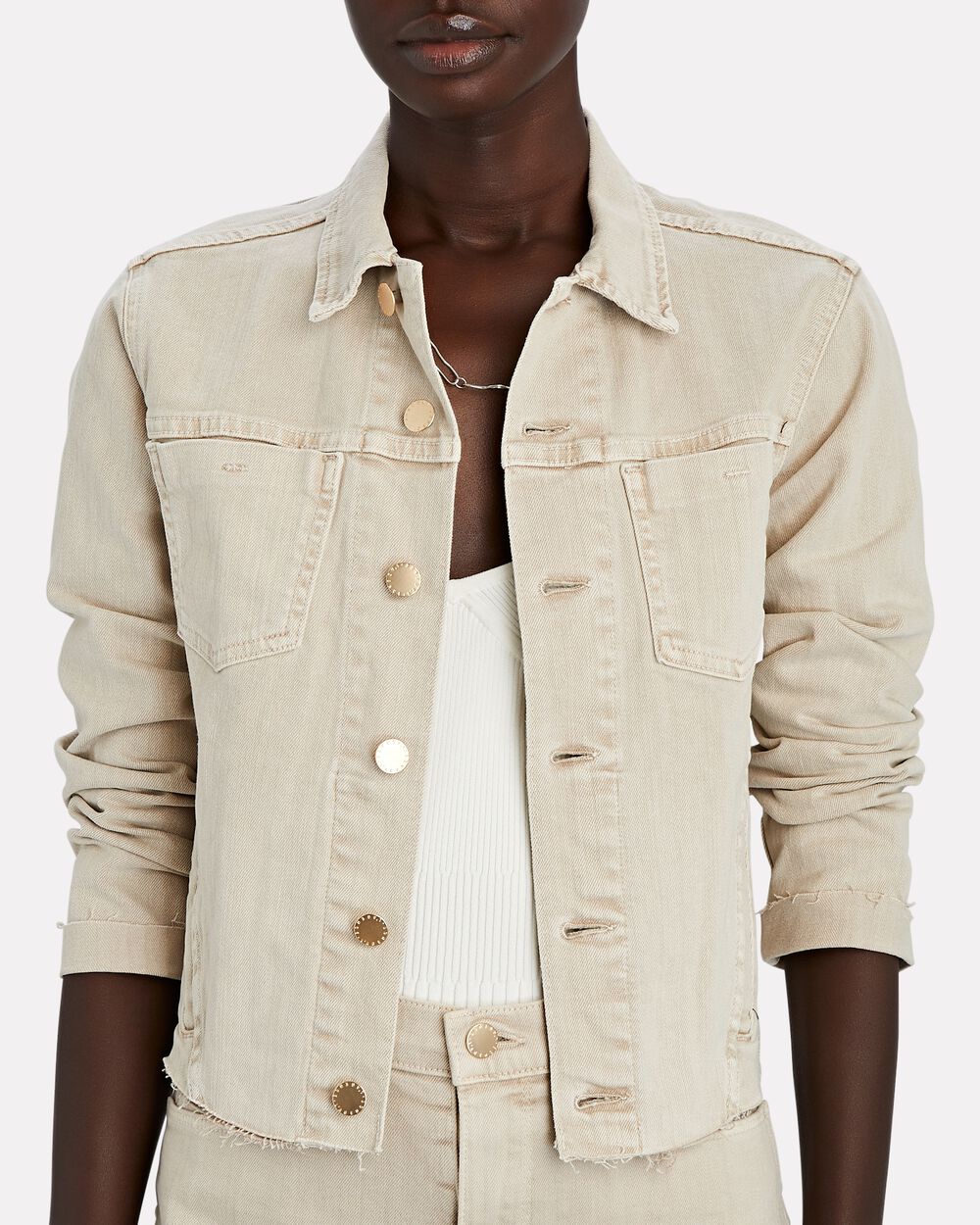 Intermix - Janelle Cropped Denim Jacket -