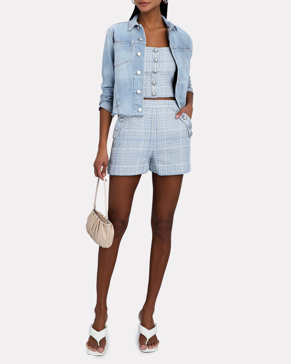 Intermix - Janelle Coated Cropped Jacket -