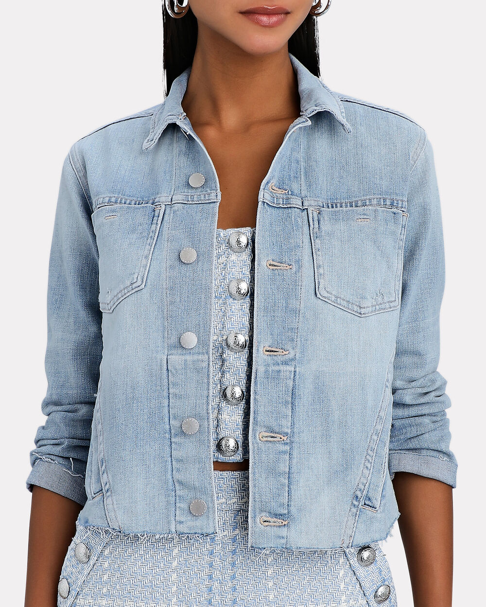Intermix - Janelle Coated Cropped Jacket -