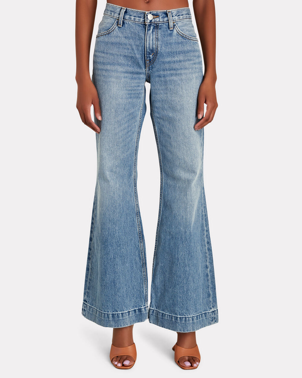 Intermix - 70s Low-Rise Bell Bottom Jeans -
