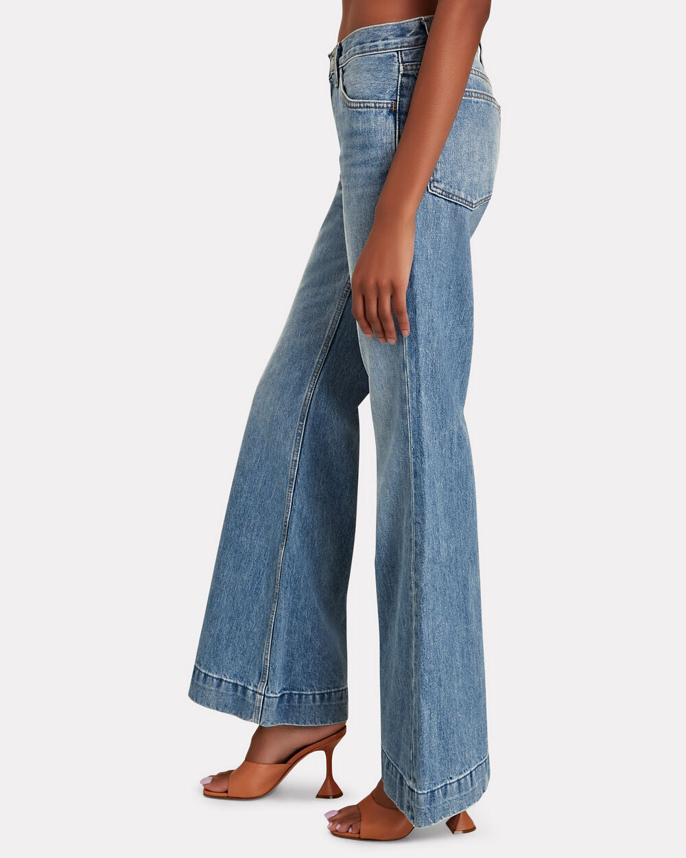 Intermix - 70s Low-Rise Bell Bottom Jeans -
