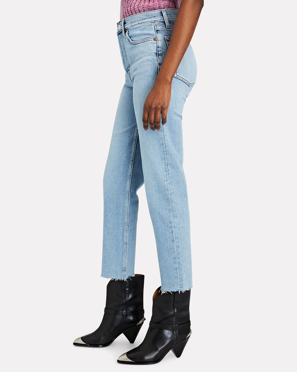 Intermix - 70s High-Rise Stove Pipe Jeans -