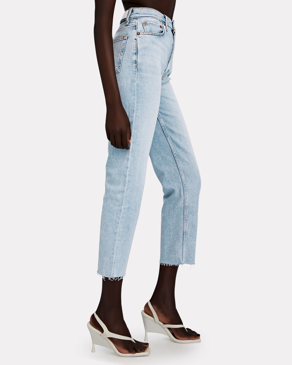 Intermix - 90s Crop Straight-Leg Jeans -