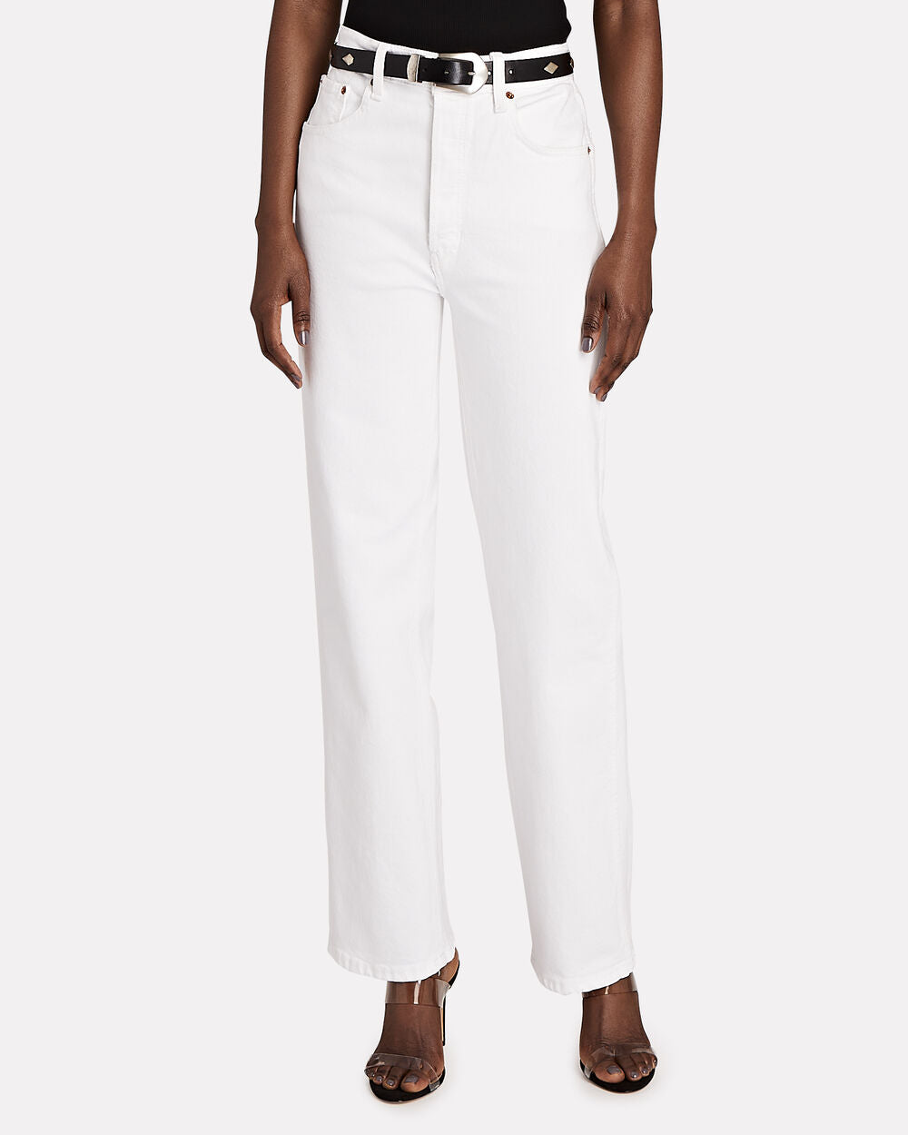 Intermix - 90s High-Rise Loose Straight-Leg Jeans -