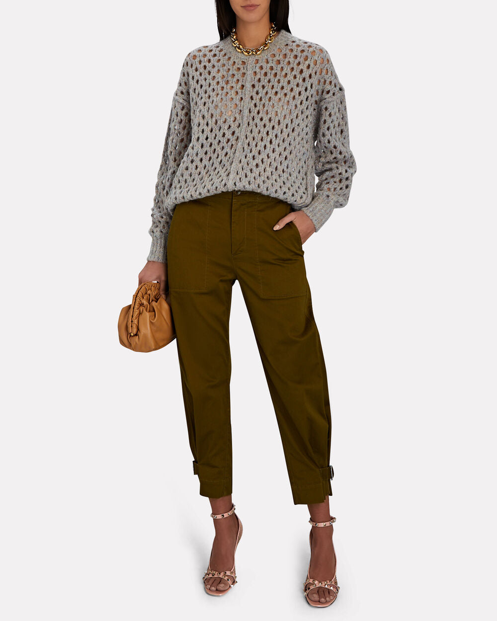 Intermix - Rockstud Alcove Mesh Sandals -