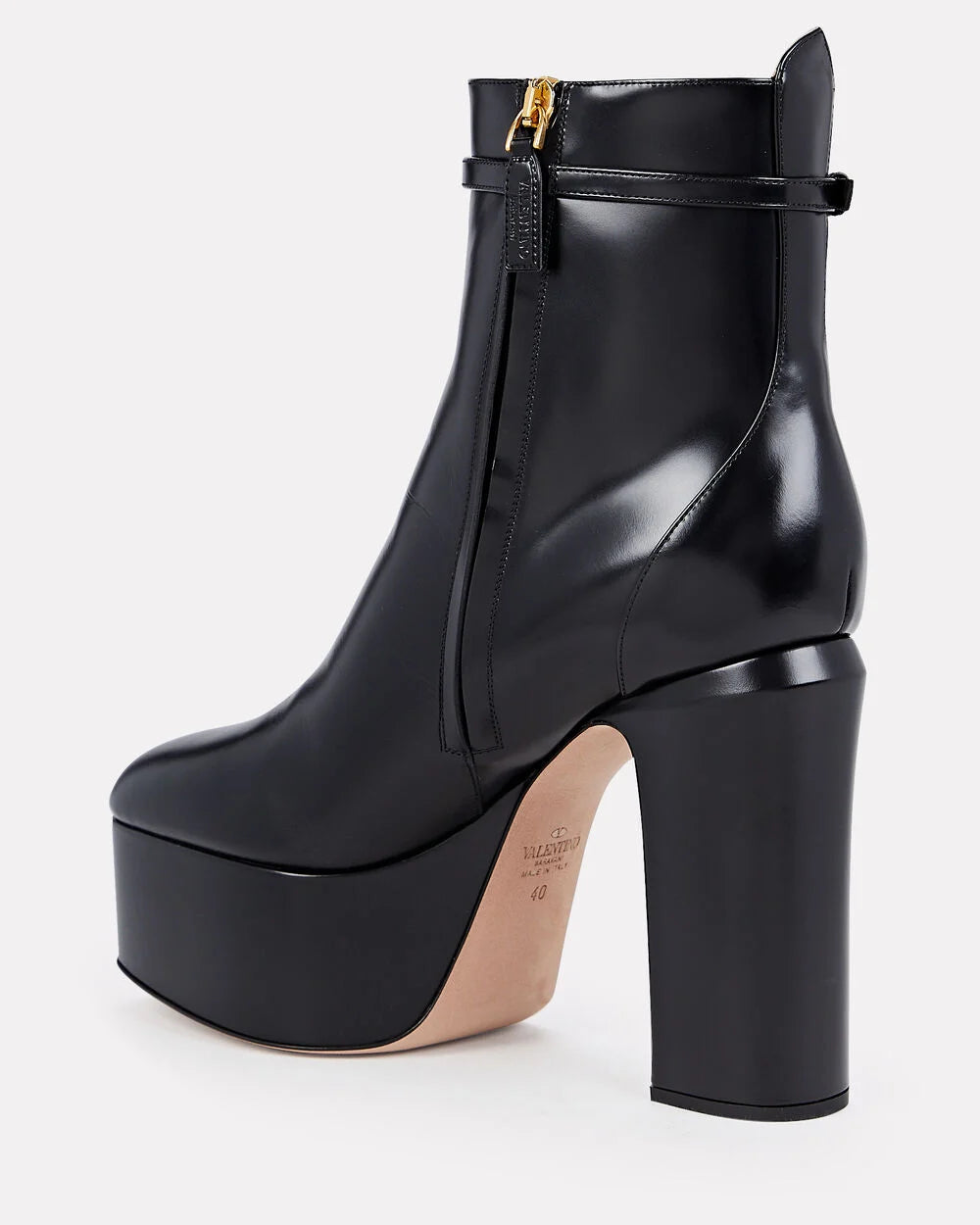 Intermix - Tan-Go 120 Leather Platform Ankle Boots -
