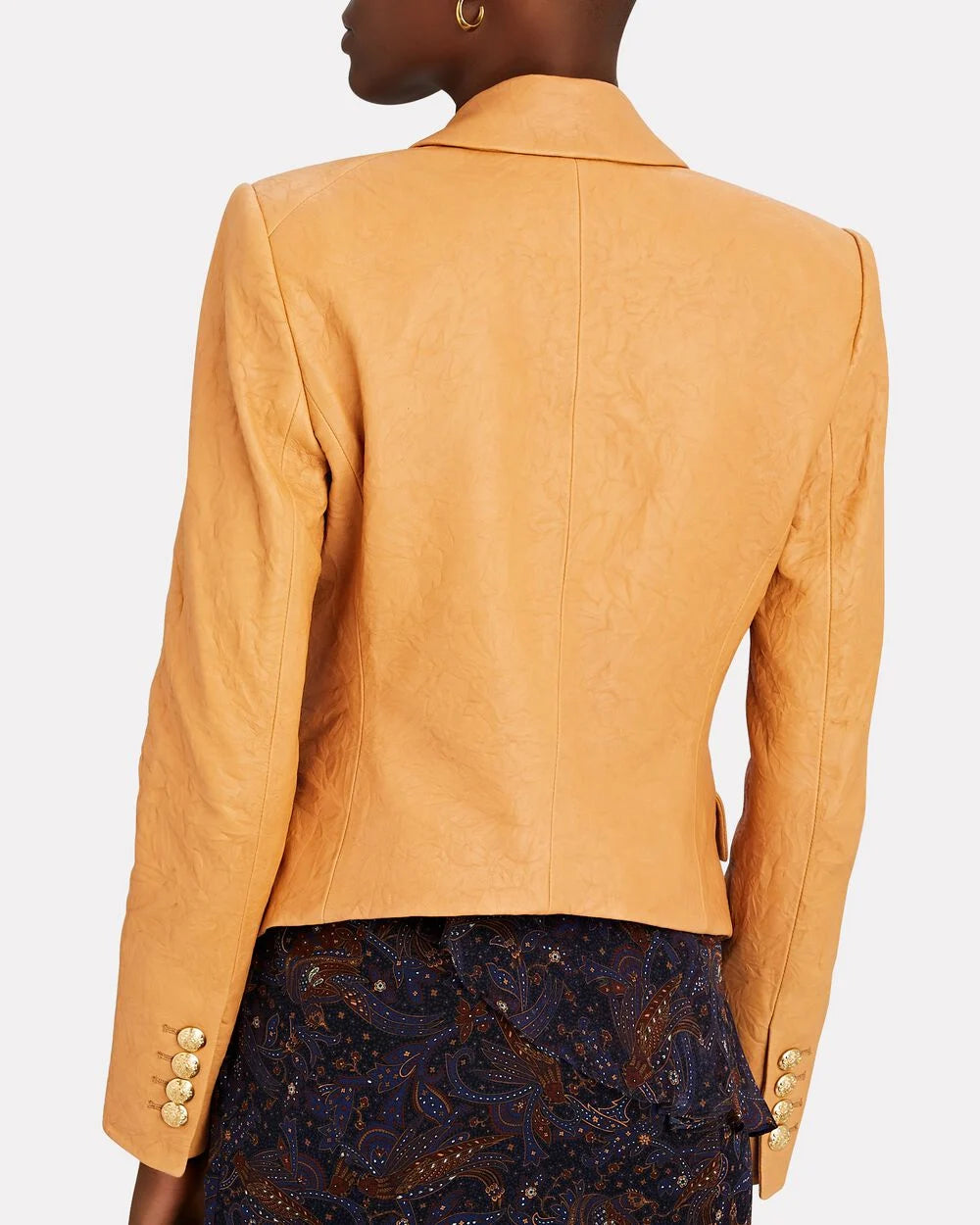 Intermix - Cooke Leather Dickey Blazer -