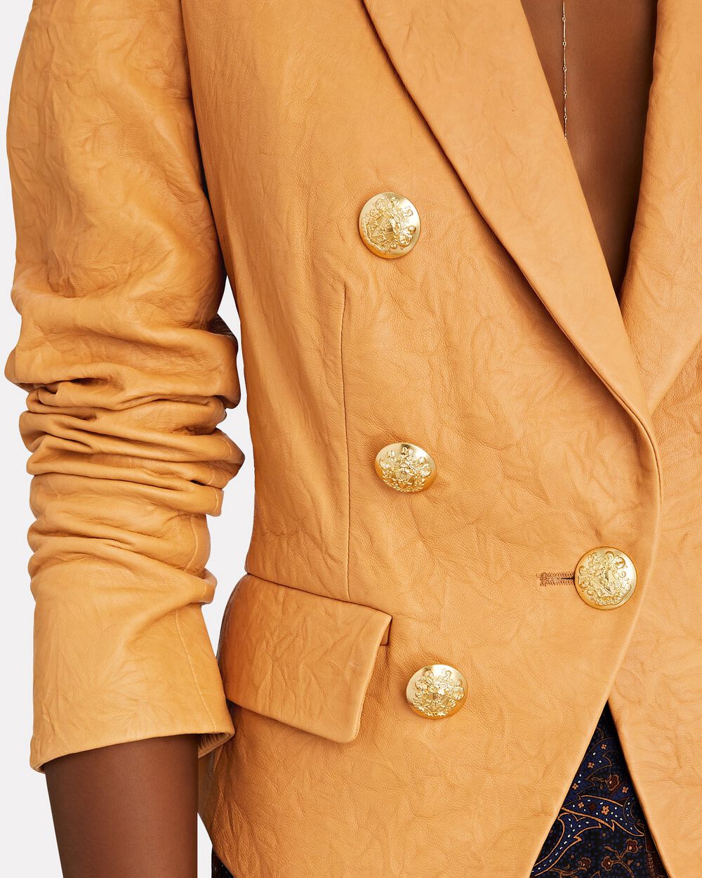 Intermix - Cooke Leather Dickey Blazer -