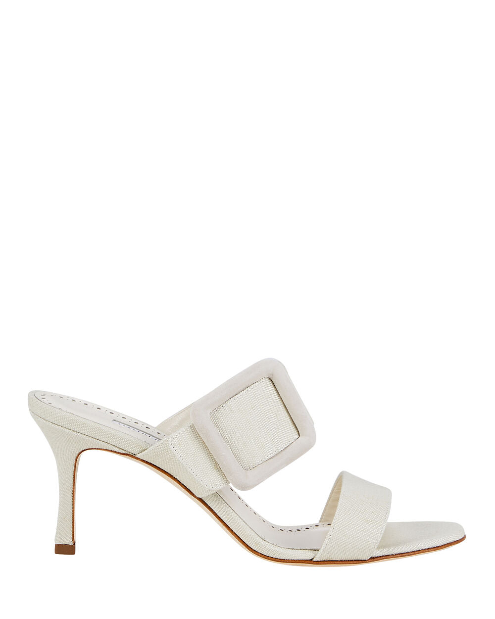 Intermix - Gable Buckle Canvas Mules -