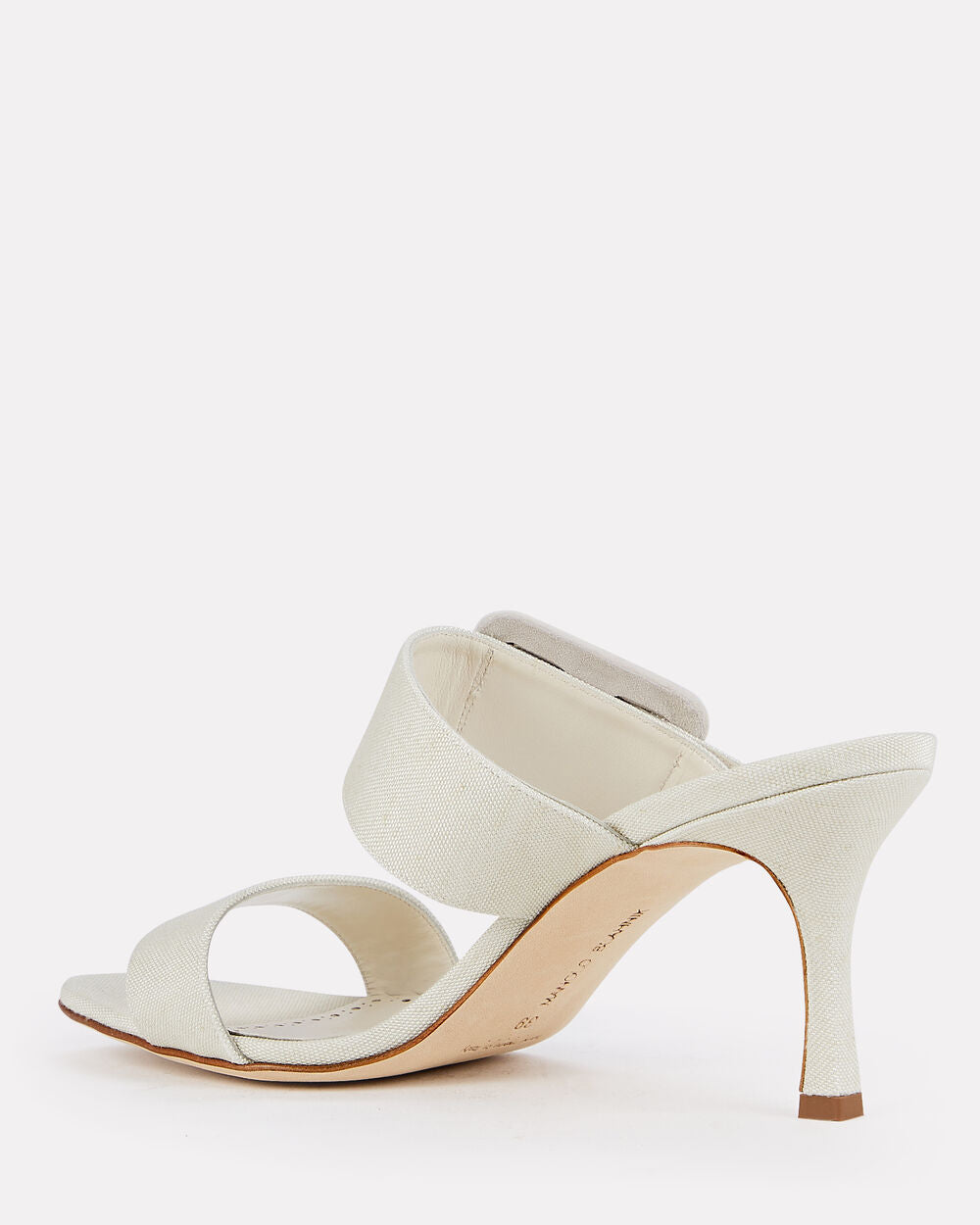 Intermix - Gable Buckle Canvas Mules -