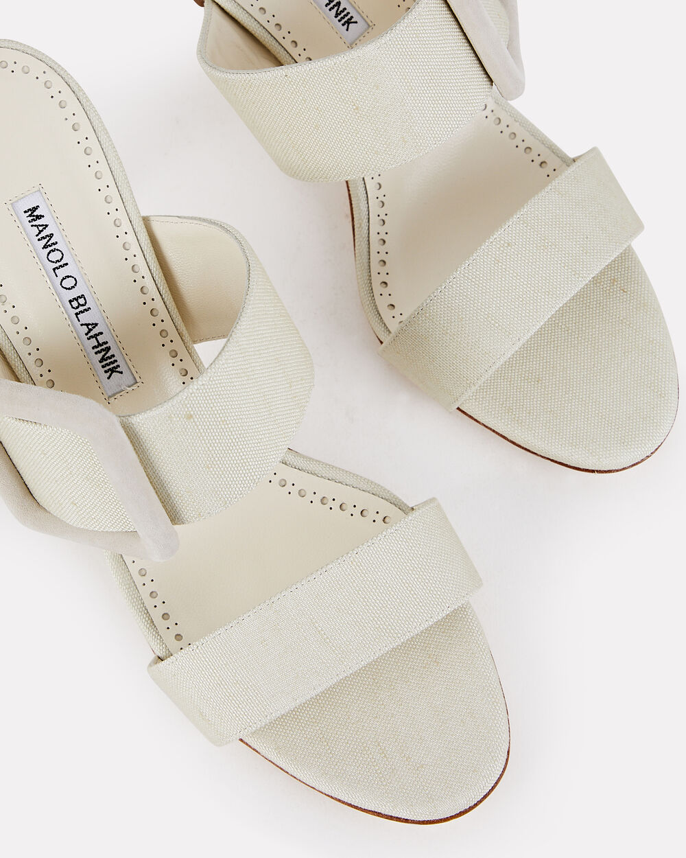 Intermix - Gable Buckle Canvas Mules -
