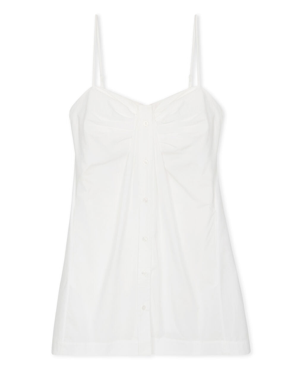 Intermix - KENDALL COTTON POPLIN TWISTED BUTTON FRONT DRESS -
