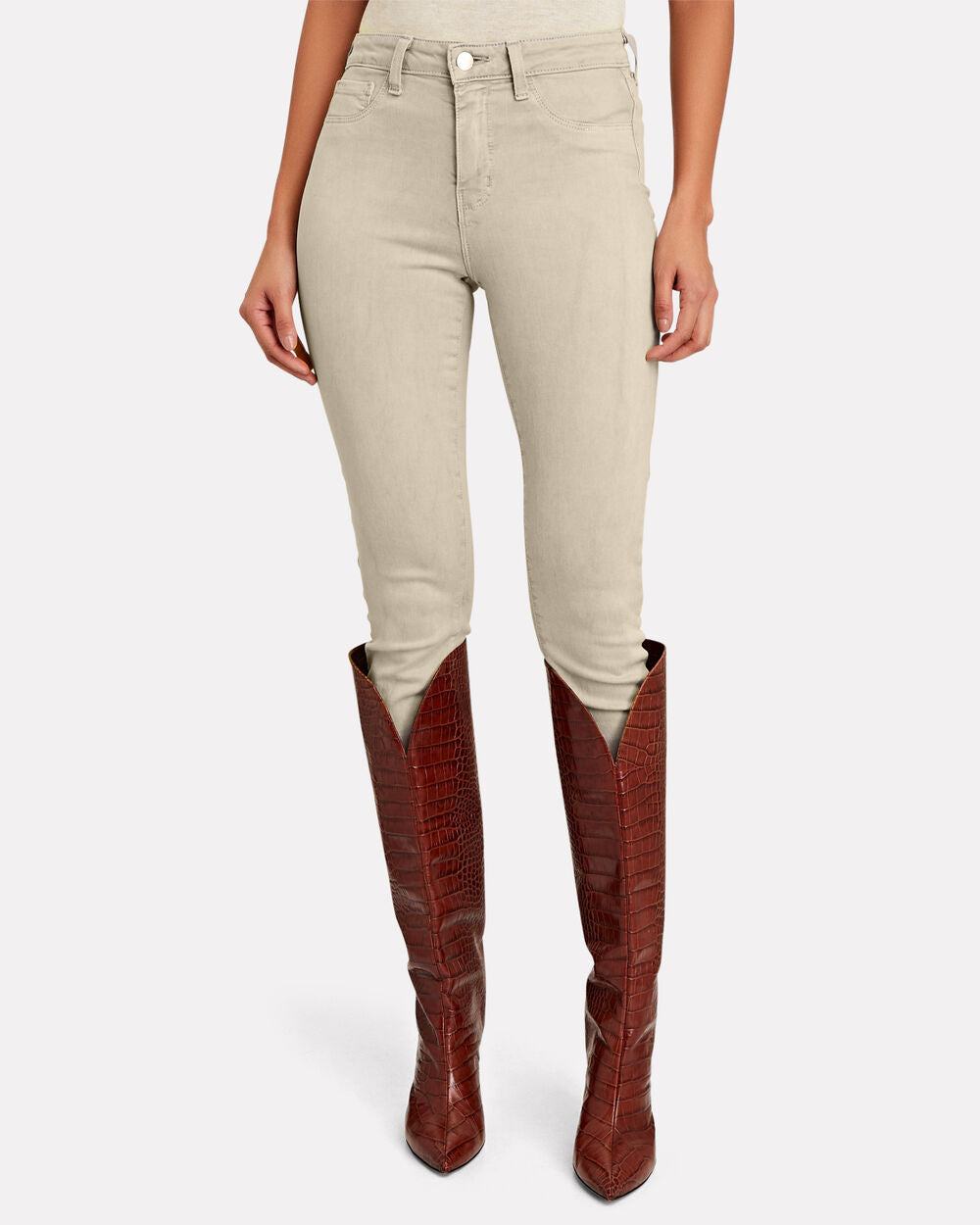 Intermix - Margot High-Rise Skinny Jeans -