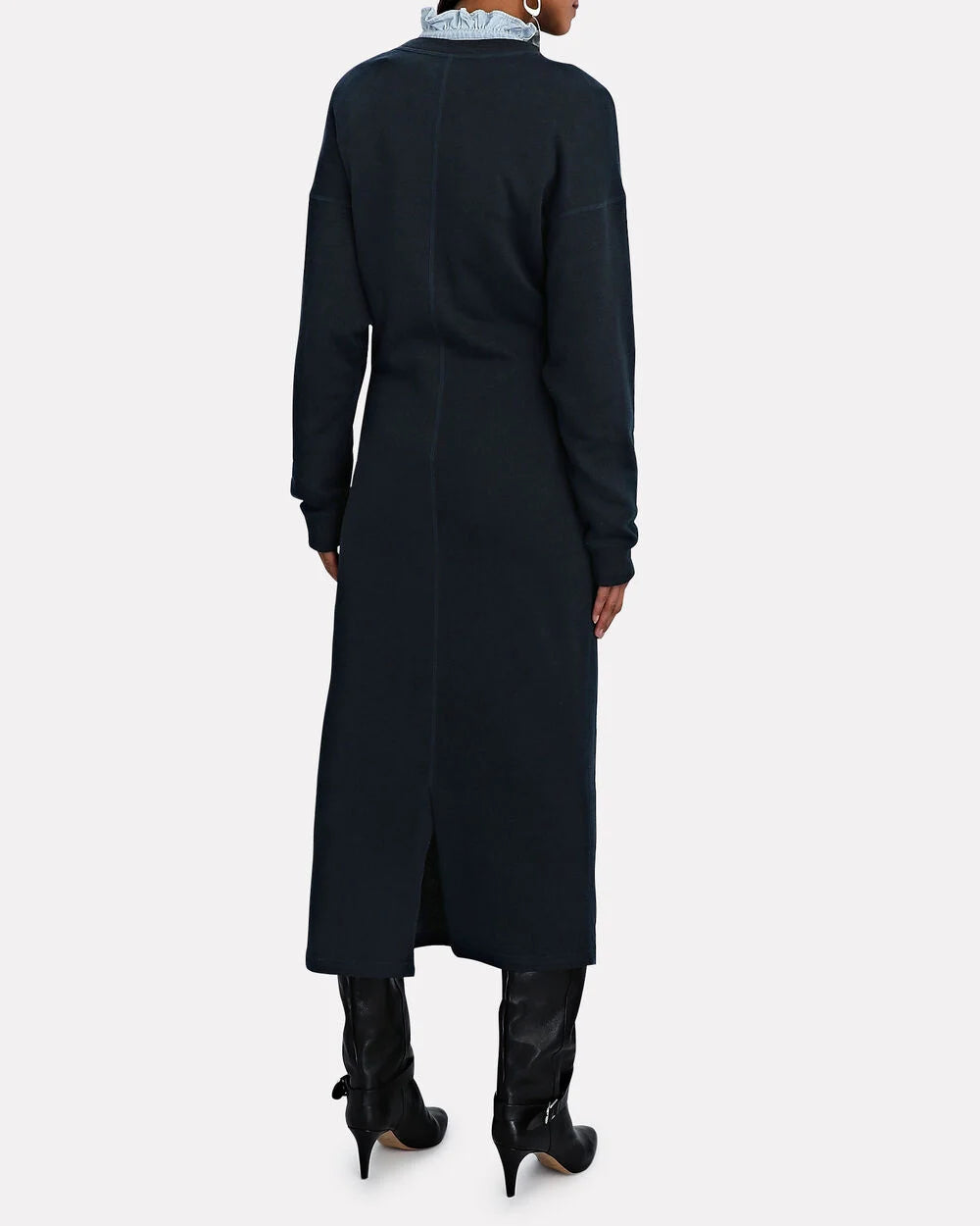 Intermix - Meg Sweatshirt French Terry Midi Dress -