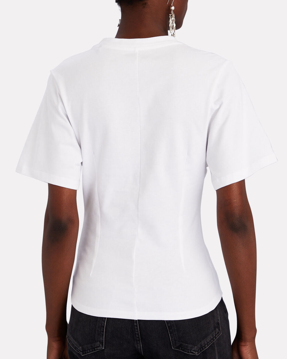 Intermix - Zazie Bustier-Detail Cotton T-Shirt -