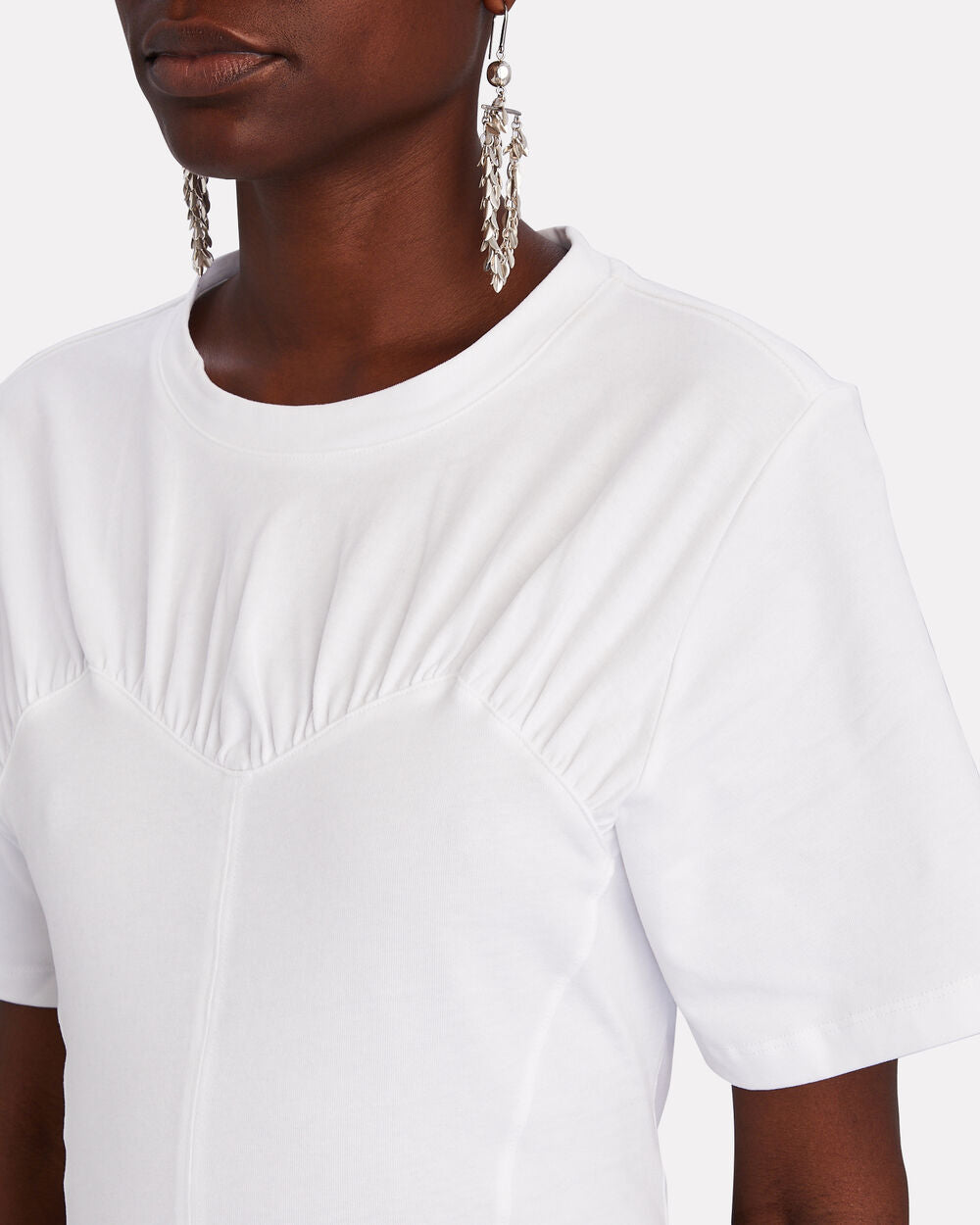 Intermix - Zazie Bustier-Detail Cotton T-Shirt -
