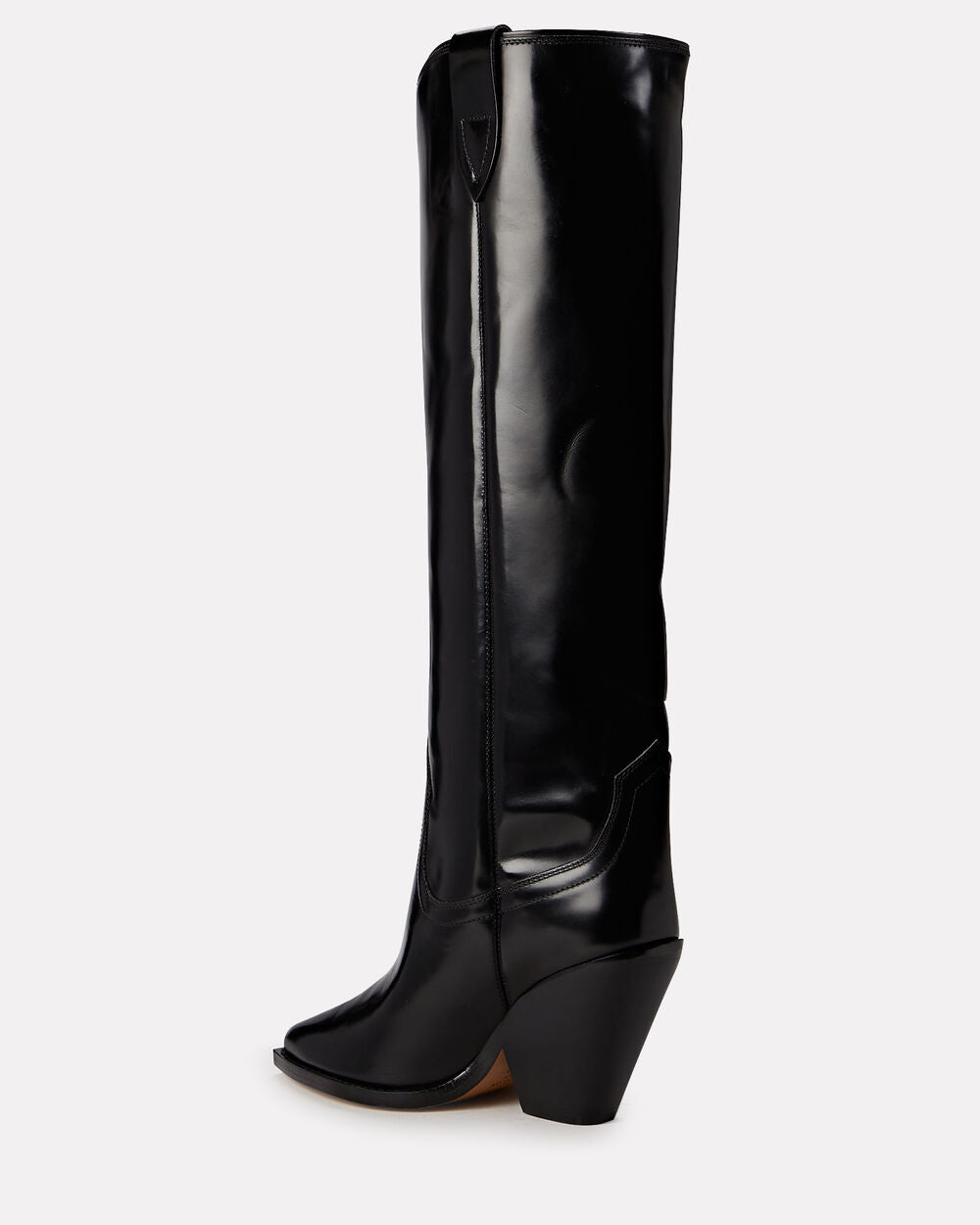 Intermix - Lomero Leather Knee-High Western Boots -