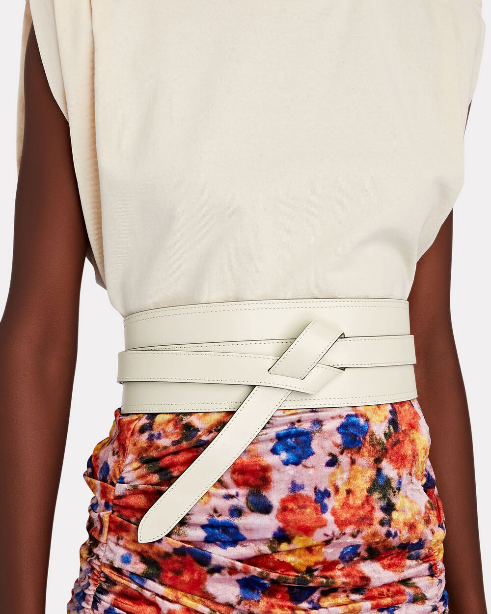 Intermix - Moshy Knotted Leather Waist Belt -