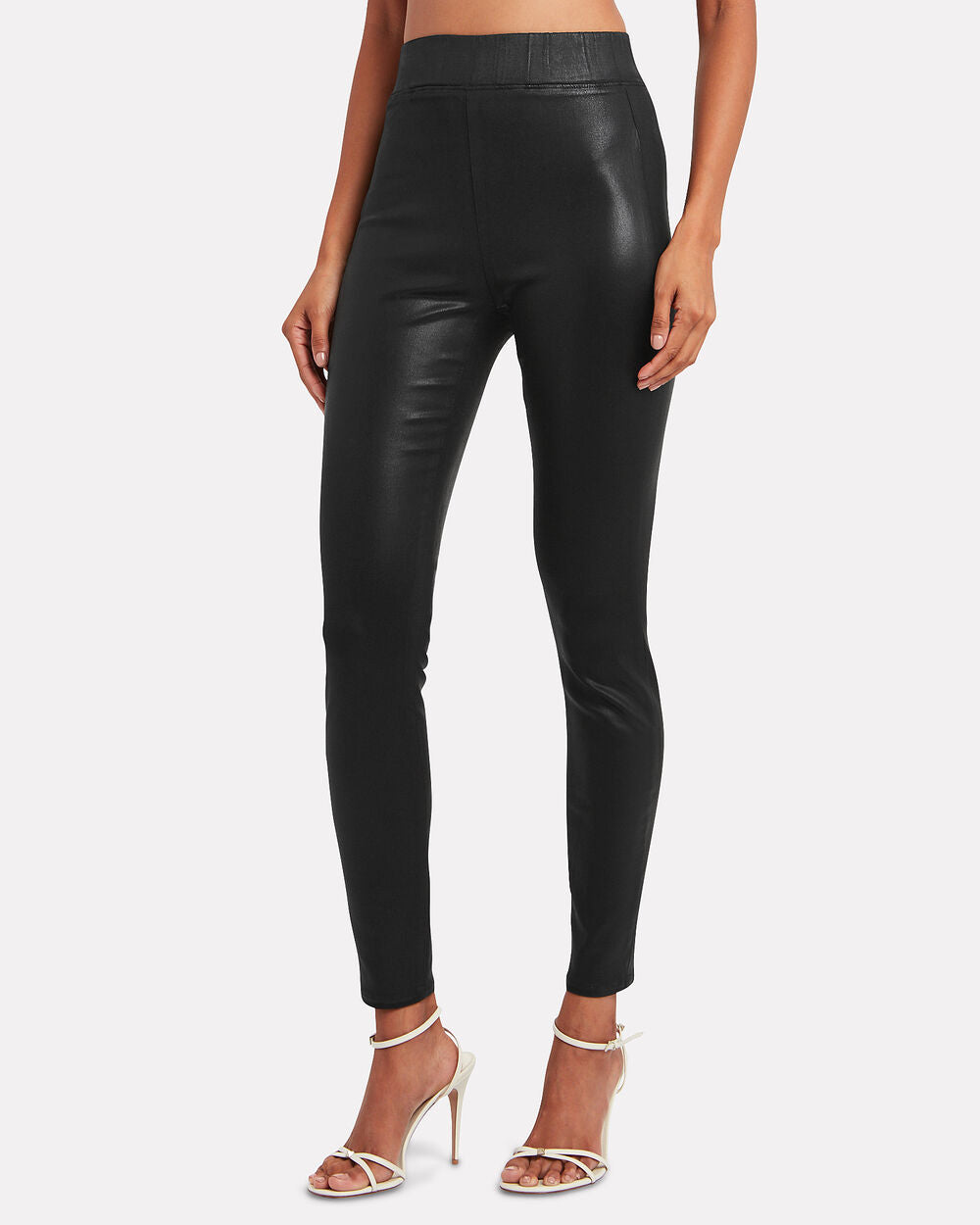 Intermix - Rochelle Coated High-Rise Leggings -