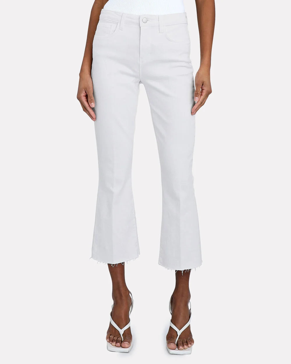 Intermix - Kendra High Rise Crop Flare Jeans -