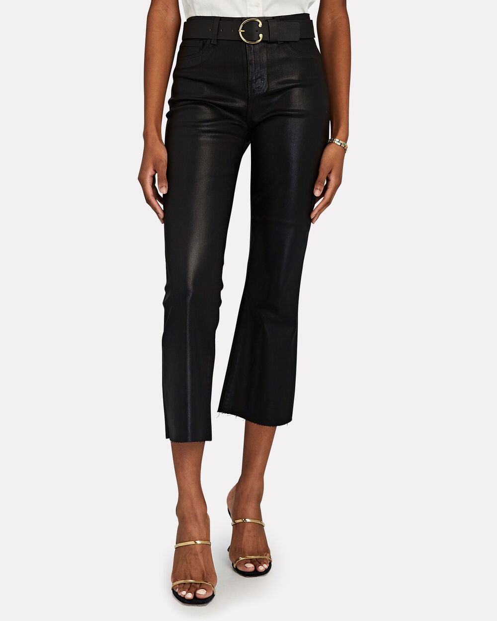 Intermix - Kendra Coated Crop Boot Jeans -