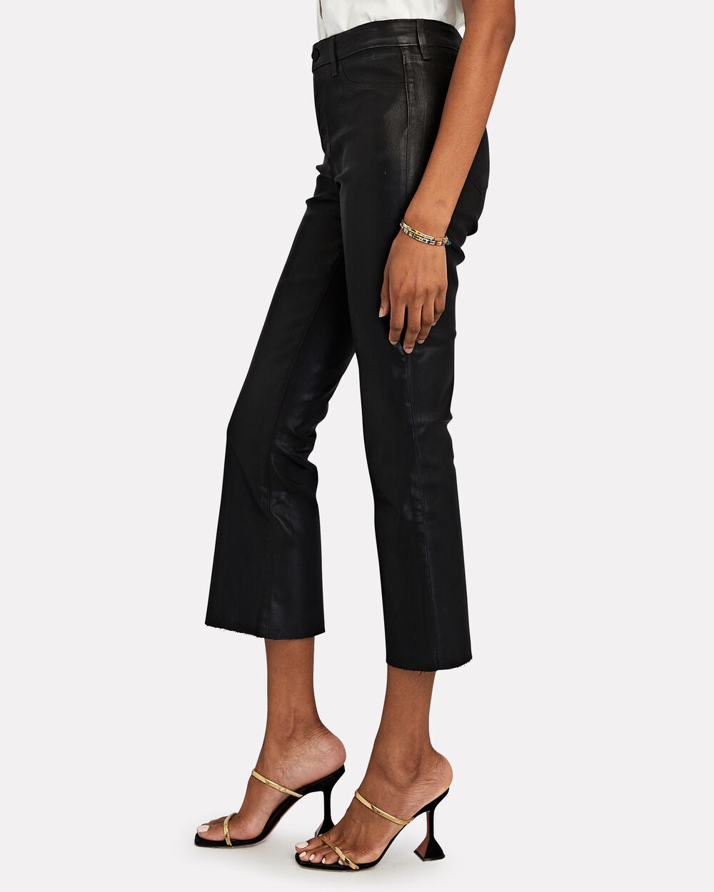Intermix - Kendra Coated Crop Boot Jeans -