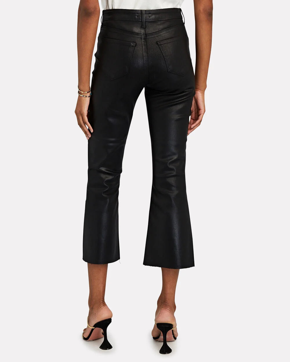 Intermix - Kendra Coated Crop Boot Jeans -