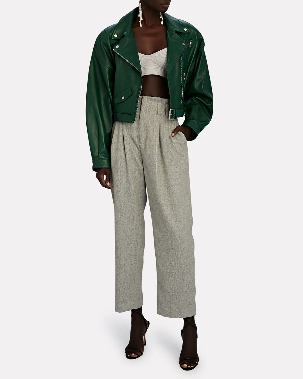 Intermix - Nelson Flannel Cropped Pants -