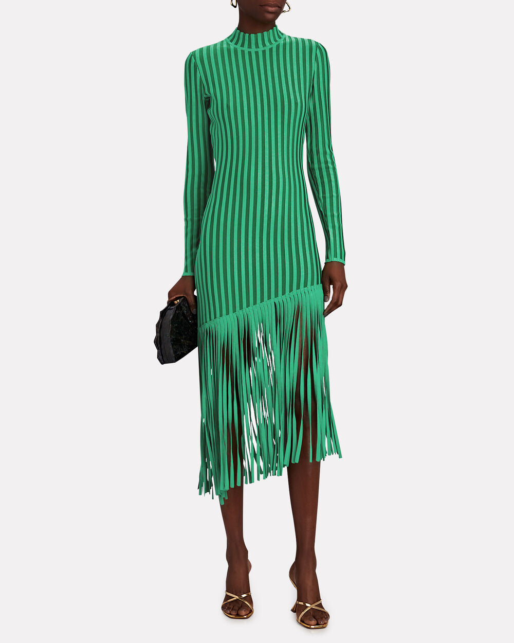 Fringed Knit Dress