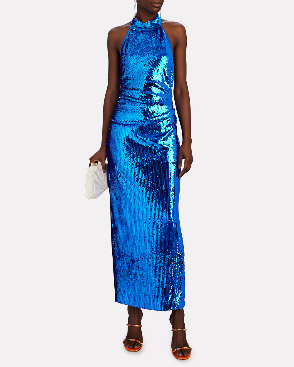 Intermix - Virt Open-Back Sequined Maxi Dress -