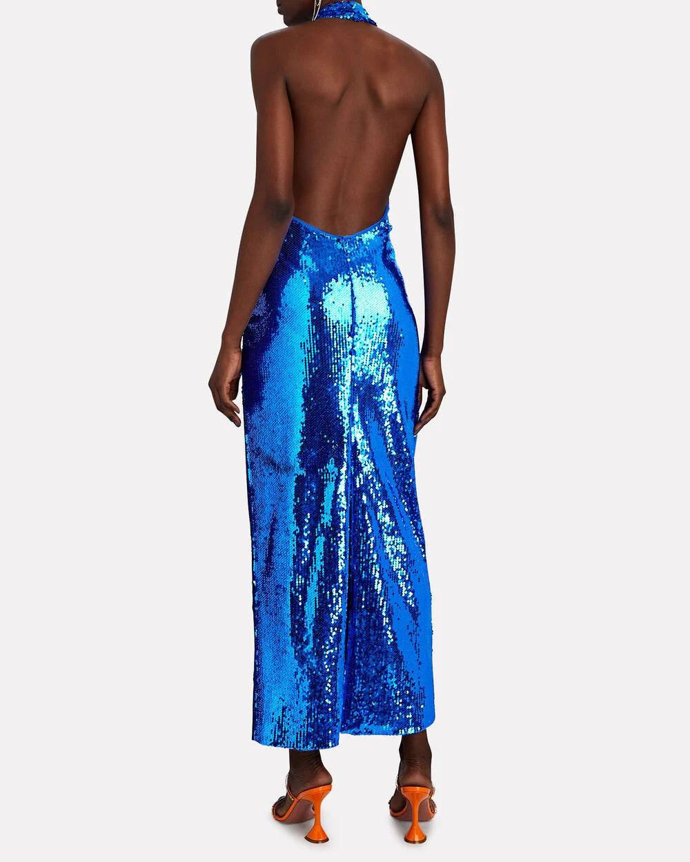 Intermix - Virt Open-Back Sequined Maxi Dress -