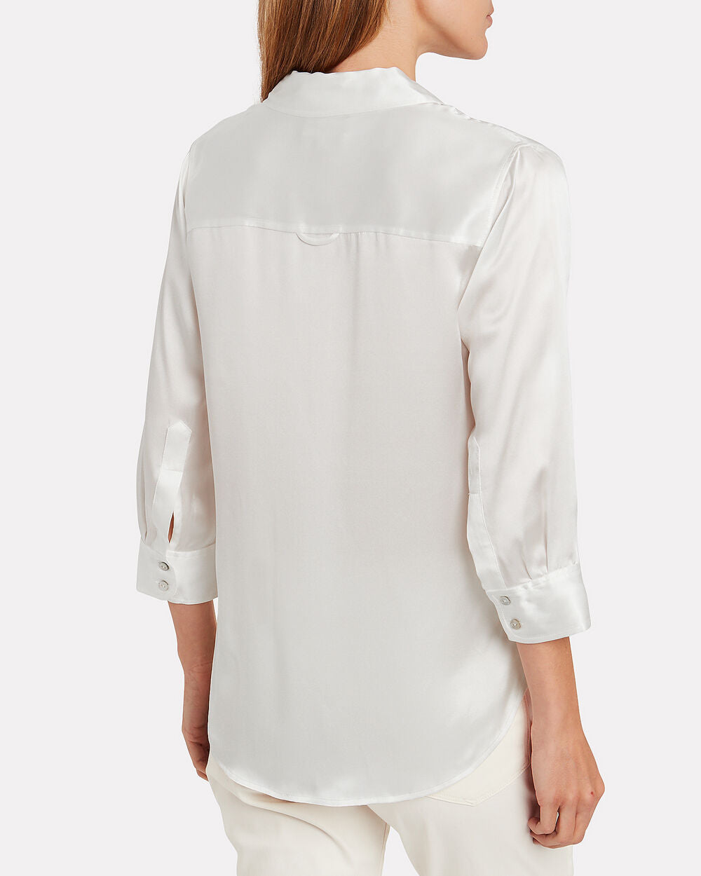 Intermix - Dani Silk Button-Down Shirt -