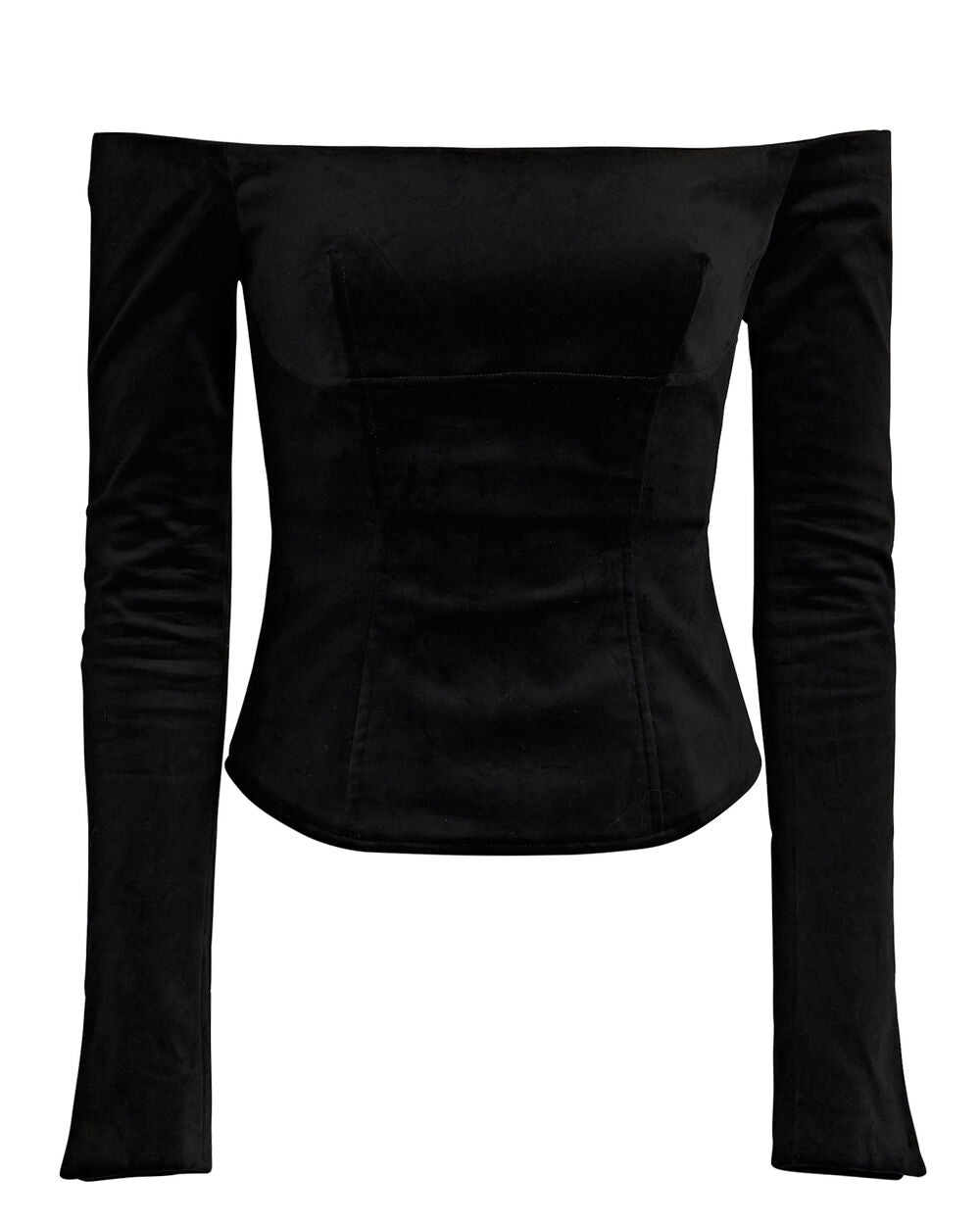 Intermix - Cassie Off-The-Shoulder Velvet Top -