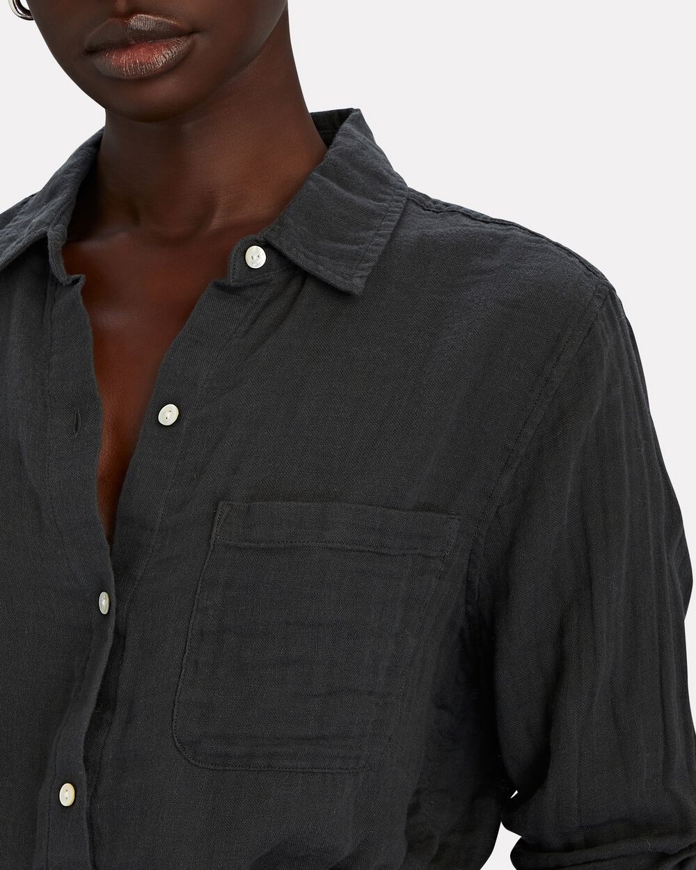Intermix - Hadley Cotton Gauze Button-Down Shirt -