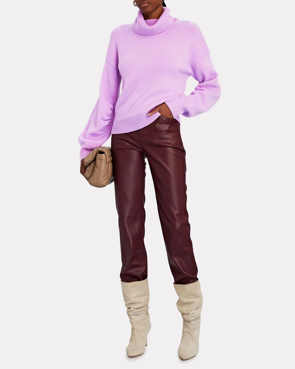 Taryn Wool-Blend Turtleneck Sweater | Intermix US
