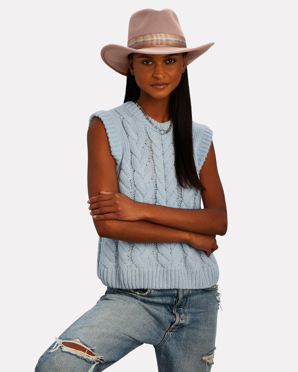 Intermix - Mallow Suede Fedora -