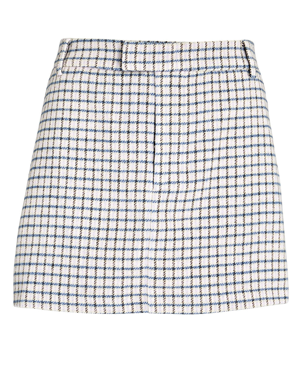 Intermix - Prim Brushed Checked Mini Skirt -