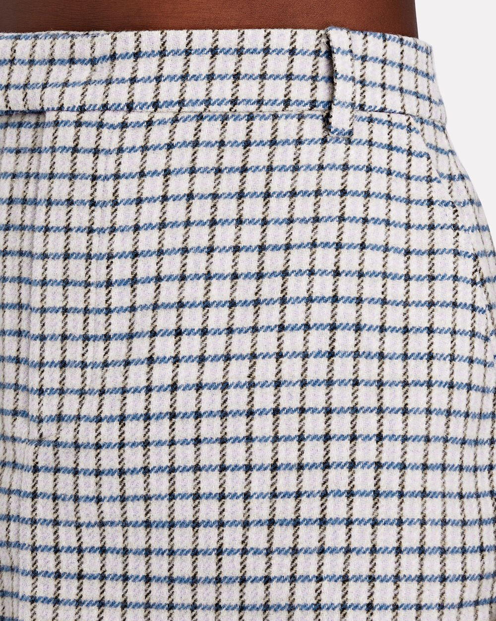 Intermix - Prim Brushed Checked Mini Skirt -