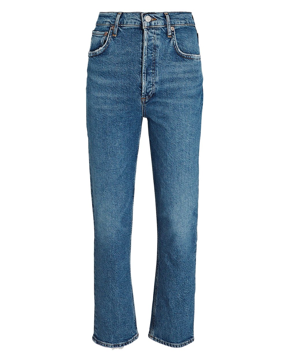 Intermix - Riley High-Rise Cropped Organic Jeans -