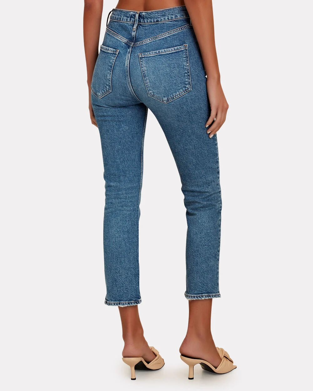 Intermix - Riley High-Rise Cropped Organic Jeans -
