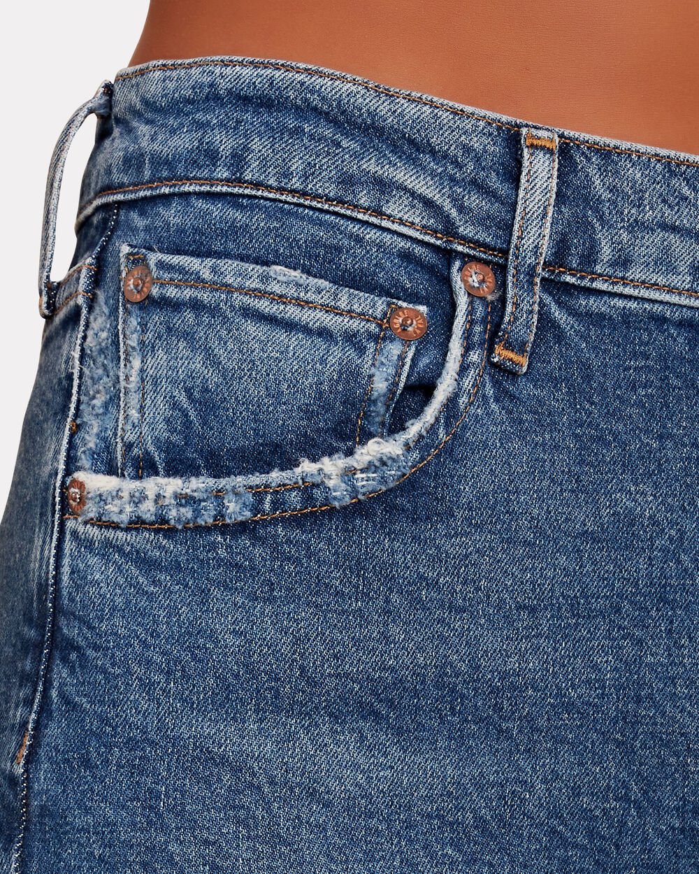 Intermix - Riley High-Rise Cropped Organic Jeans -