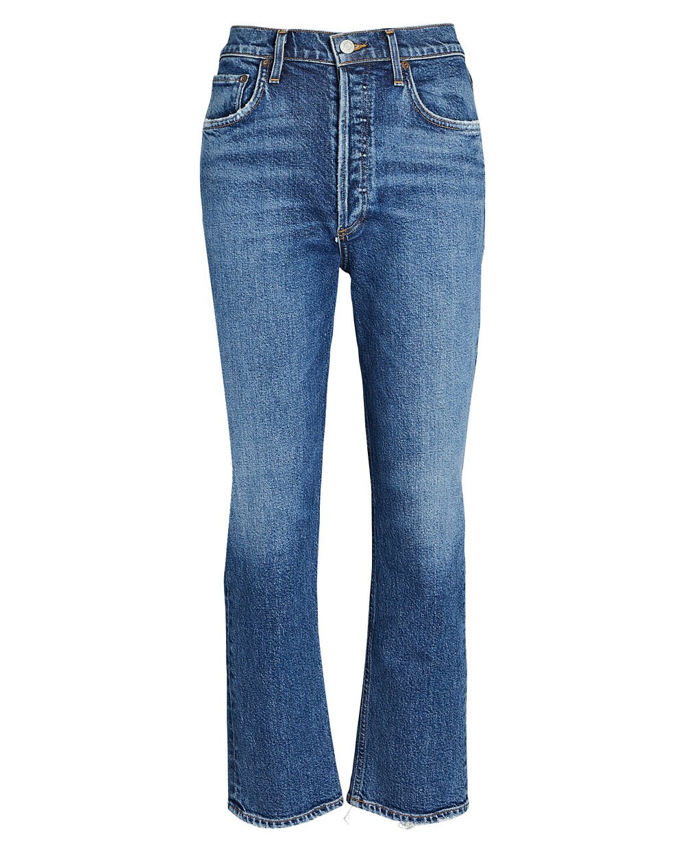 Intermix - 90's Pinch Waist High-Rise Straight Jeans -
