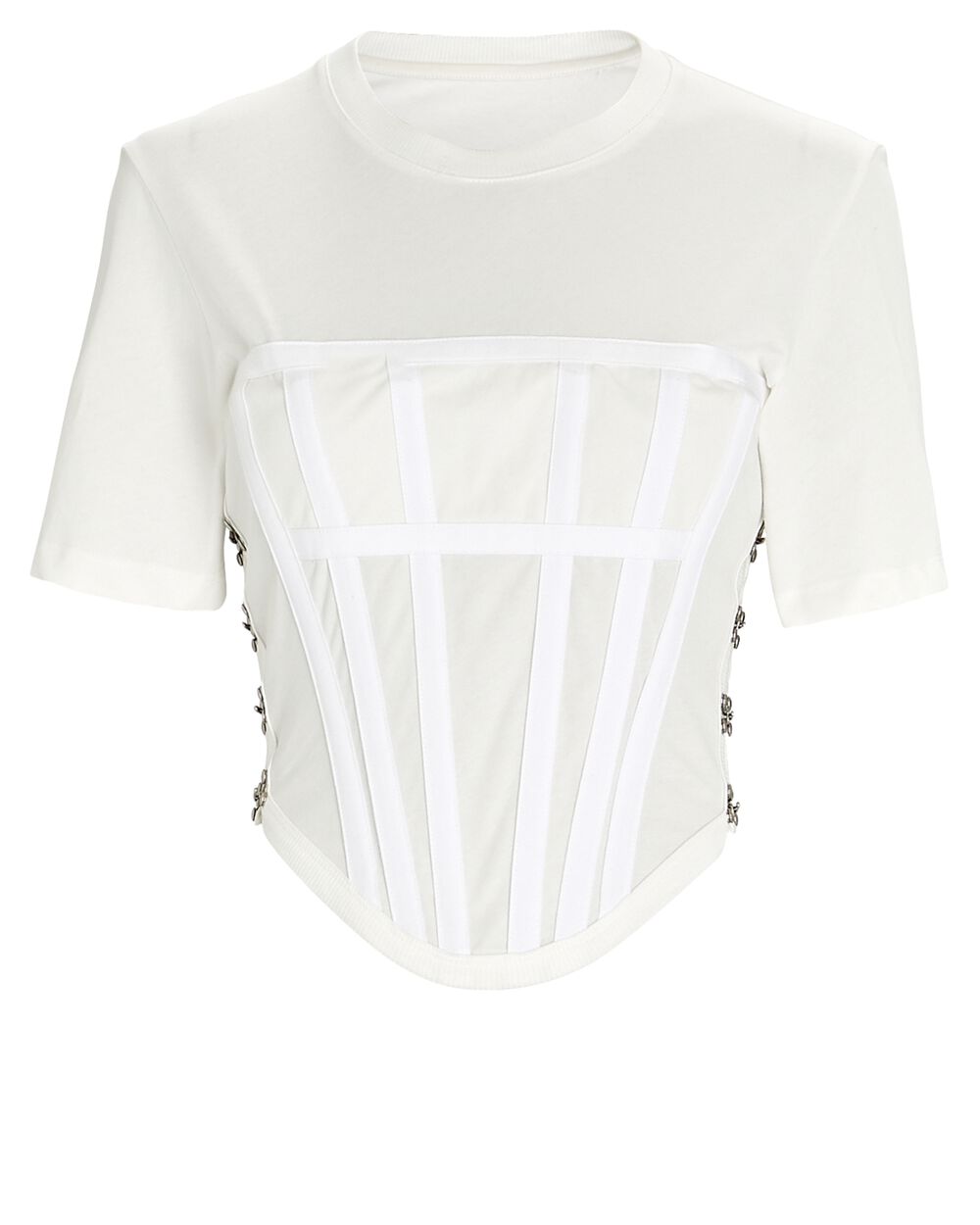 Intermix - Crewneck Corset T-Shirt -