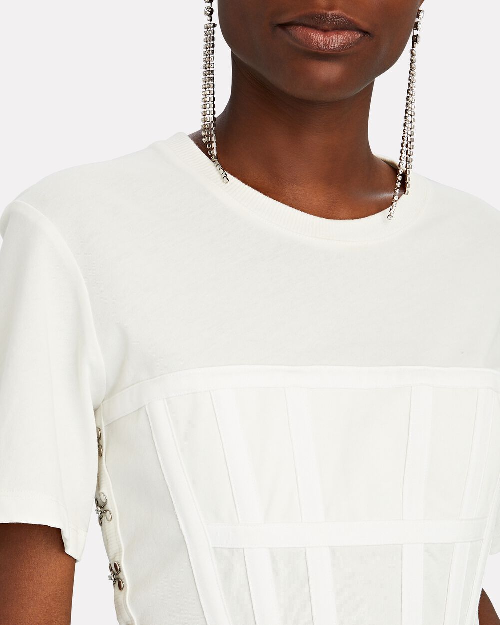 Intermix - Crewneck Corset T-Shirt -