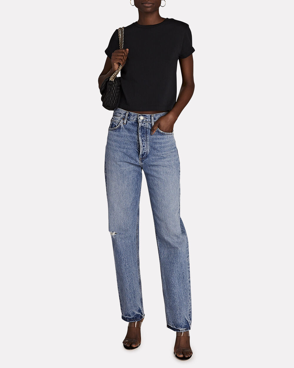 Intermix - Adine Shrunken Cotton-Jersey T-Shirt -