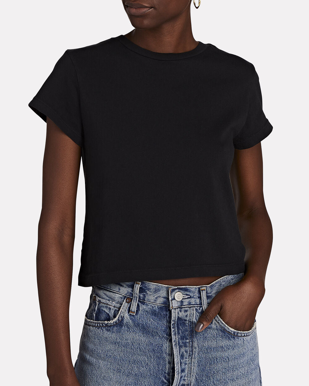 Intermix - Adine Shrunken Cotton-Jersey T-Shirt -